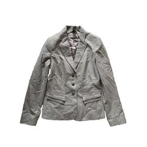 Tuzzi Sport Blazer Jacket Grey Double Pocket Style Womens US 8